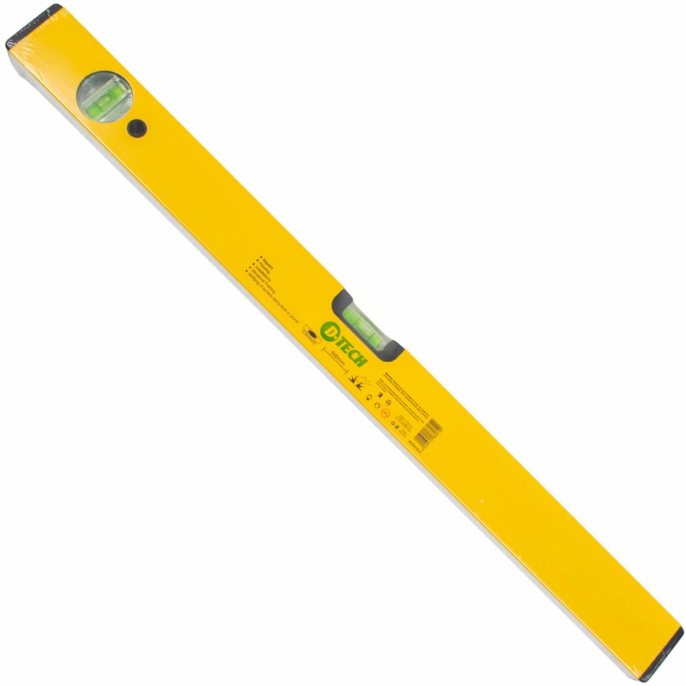SPIRIT LEVEL BOX 600MM X 1.4MM 2 X VIAL 0.5MM ACCURACYUR. ALUM.