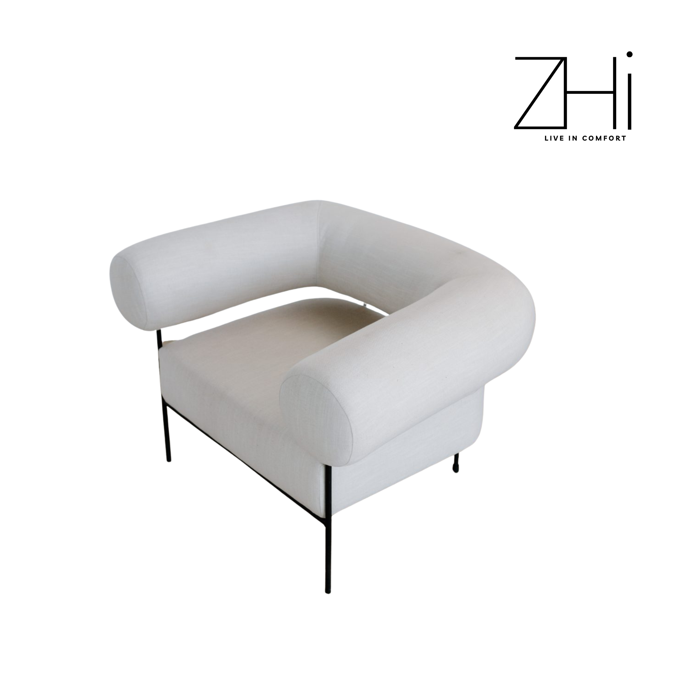 Minimalist White Lounge Chair