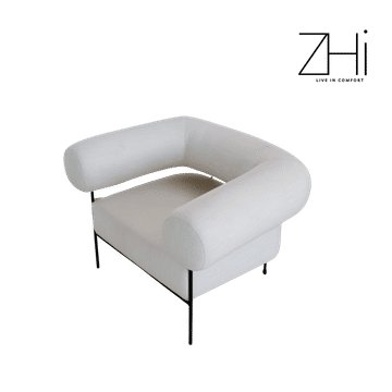 Minimalist White Lounge Chair