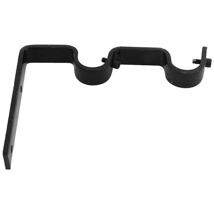 Matoc Designs 32mm Double Metal Bracket - Black - (Pack of 2)