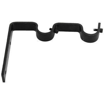 Matoc Designs 32mm Double Metal Bracket - Black - (Pack of 2)