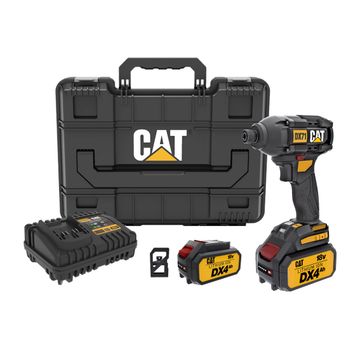 CAT 1/4" Impact Driver BL 215Nm 18V Kit
