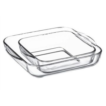Set of 2 Square glass casserole dish perfect for any baked or grilled fish.