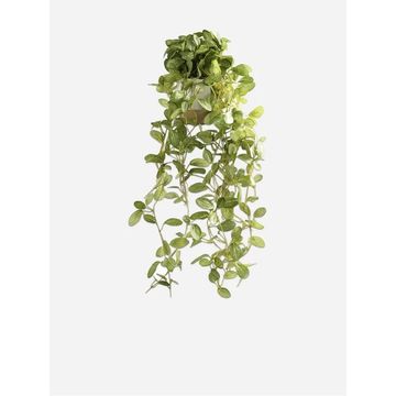 Trailing Faux Greenery in Cement Pot – Artificial Indoor Plant 65cm