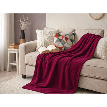 Everyday Collection Soft, Warm, Lightweight - Anti-Pill Polar Fleece - 150x220cm Red Pear - 06 Piece Pack