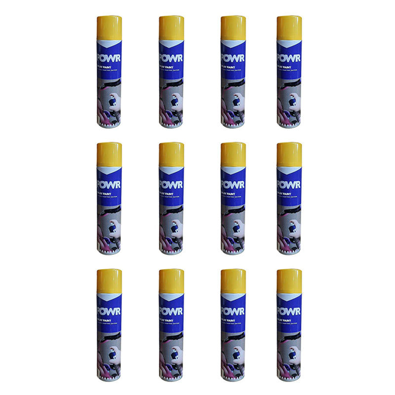 POWR Spray Paint STD 300ml Tin Yellow Canary ( 12 Pack )
