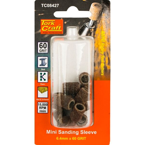 Mini Sanding Sleeve 6.4Mm 60G