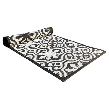 Rug It Up Indoor / Outdoor Runner Rug - Lucky Charms BW - 200 x 60cm
