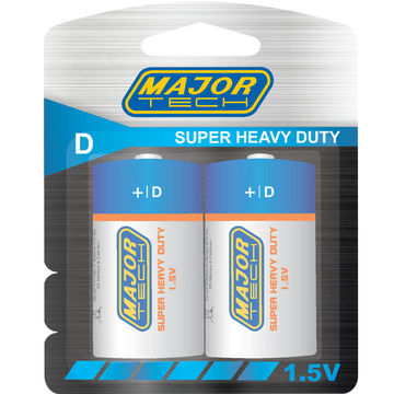 D Super Heavy Duty Batteries (R20P - BP2G) - Major Tech