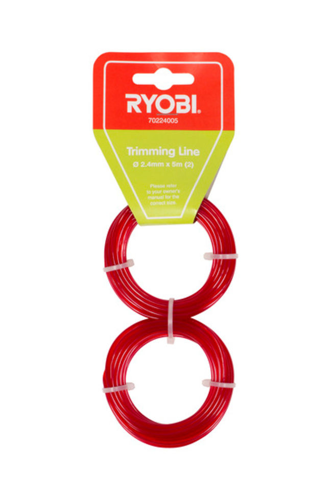 Ryobi  TRIMMING LINE 2.4MMx5M (2) TWIN PACK