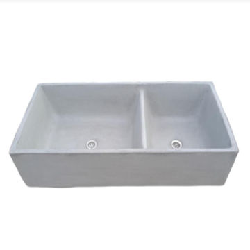 Grey Double Butler 101x44.5x20.5cm Basin/Sink Bespoke Hand-Made