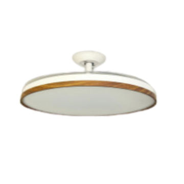 Ceiling Fan Light with Foldable Blades - Wood-grain & White - FL094