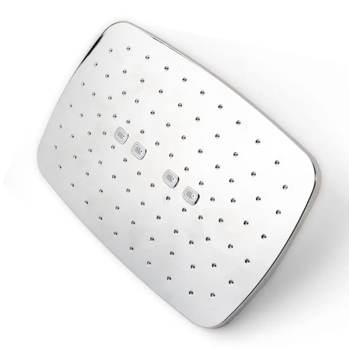 Woodly Shower Rose, Rectangle, Chrome Plated, 265mm