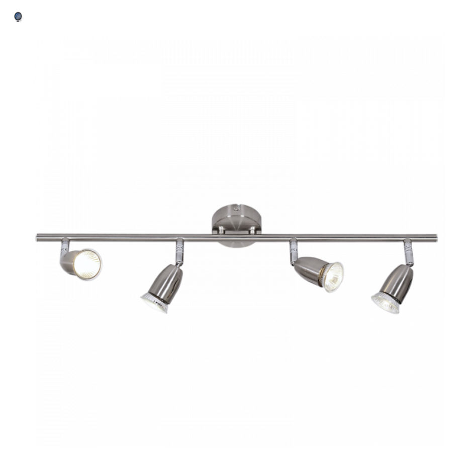 Satin Chrome Spotlight (1 x 50W GU10 or LED or CFL)