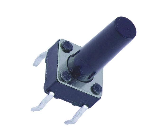 Pcb Tactile Switch 6x6mm H=13mm Blk Mts 1102 G (Ts 7 G) 13