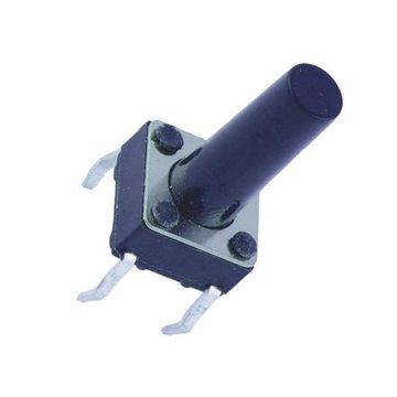 Pcb Tactile Switch 6x6mm H=13mm Blk Mts 1102 G (Ts 7 G) 13