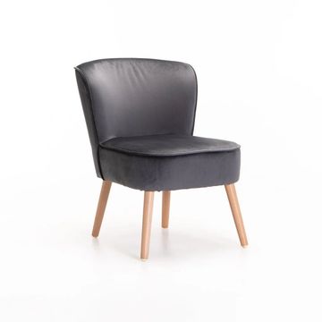 Vividitto - Indira Velvet Chair - Grey