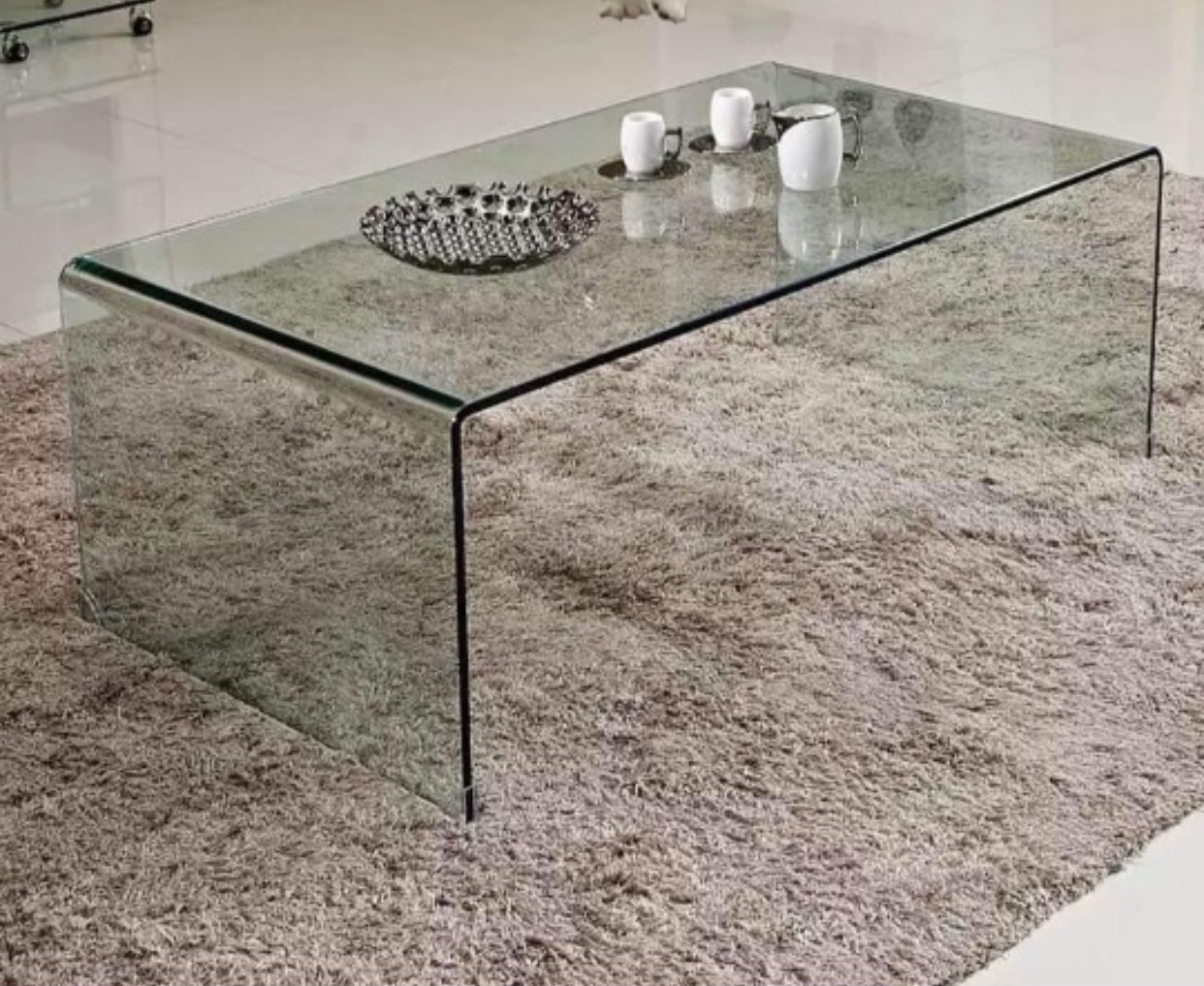 EFURN- Jody tempered glass coffee table