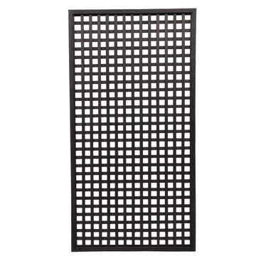 Wooden Framed Trellis 32 Square 1800 x 935mm Black