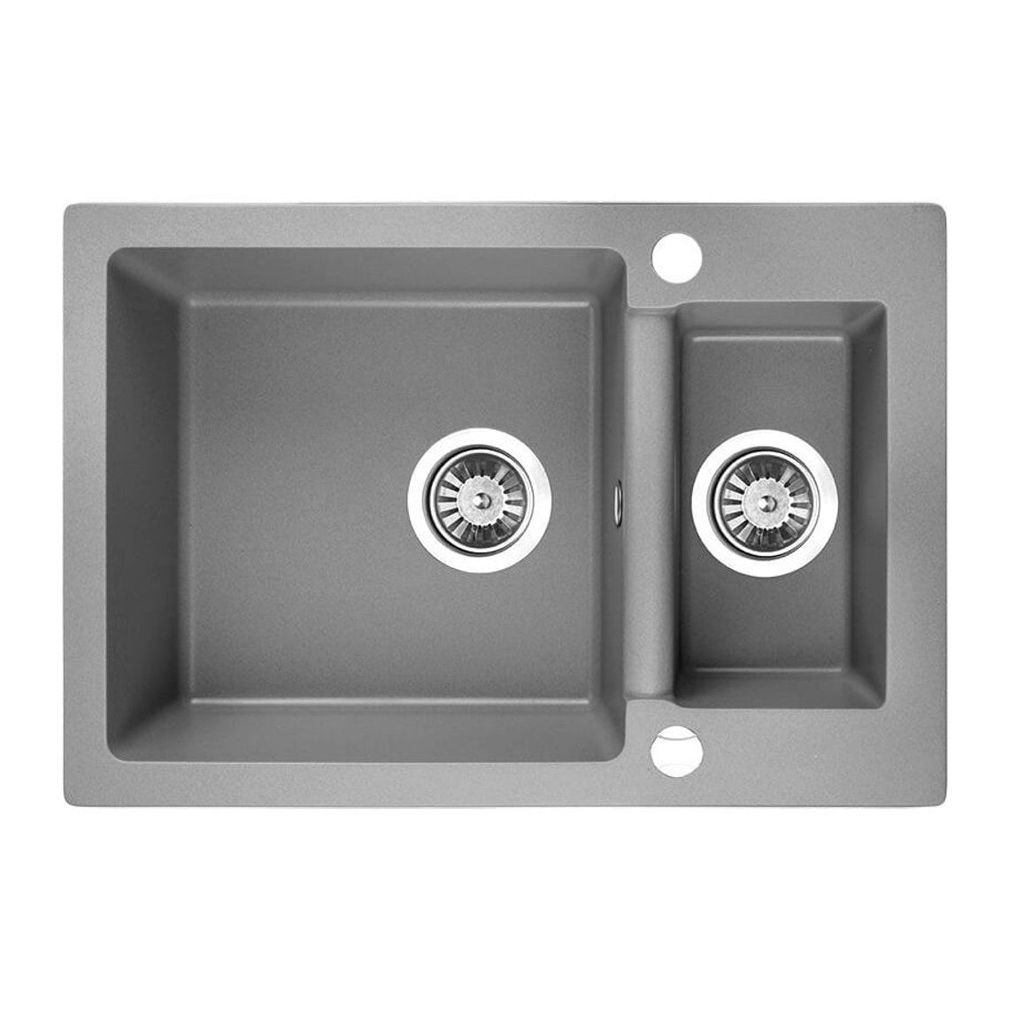 Laveo Celia 650 Granite Composite Kitchen Sink 1.5 Bowl - Grey