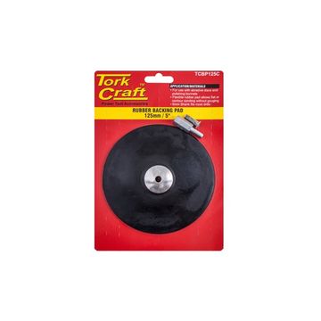 Tork Craft - Backing Pad Rubber 125mm W/Arbor - 5 Pack