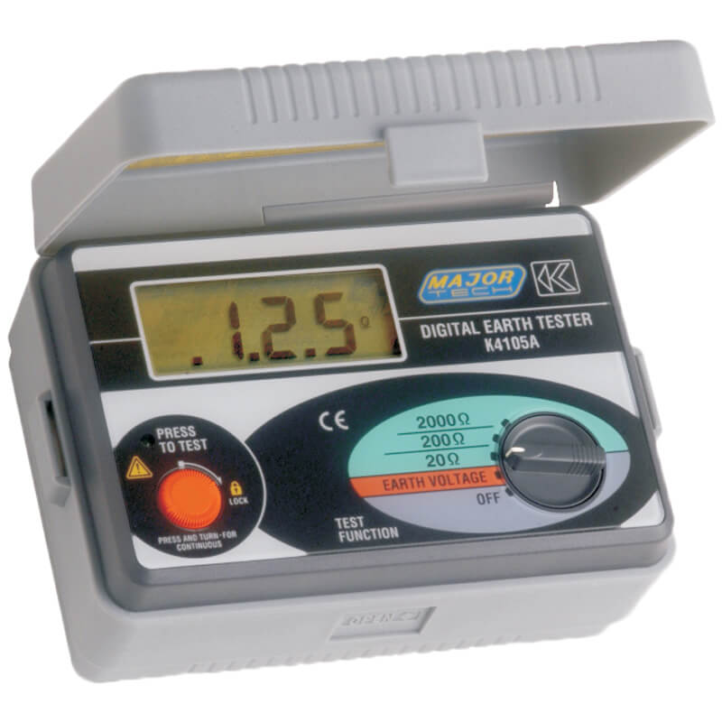 Digital Earth Resistance Tester (K4105) - Major Tech