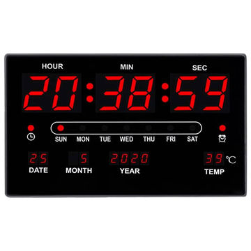 Large Digital Calendar LED Display Wall Clock