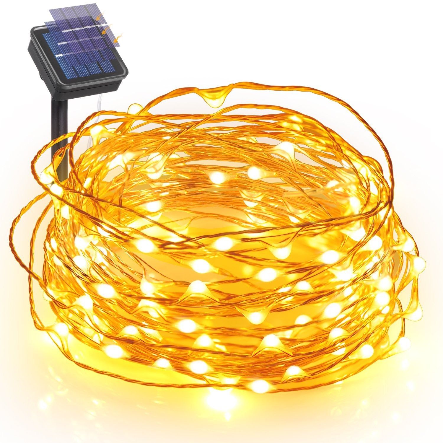 10m Solar Fairy Light - Warm White