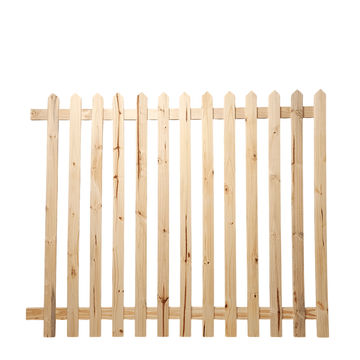 Wooden Picket Fencing 1800 x 1500 x 16 Untreated