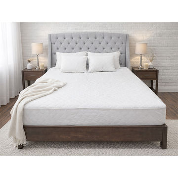 Simply Sleep - Quilted Mattress Protector - Queen - Optical White(15 Pc Pack)