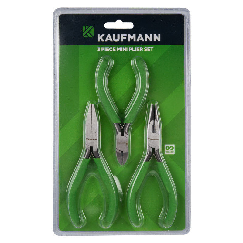 Kaufmann Pliers 3 Piece Set Micro