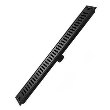 Muett 40cm NoirFlow Matte Black Shower Waste Grate