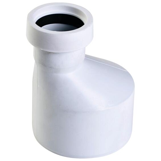 PVC eccentric reducer 110mm x 50mm above ground