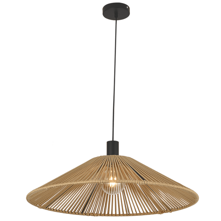 Metal and Nylon Rope Pendant