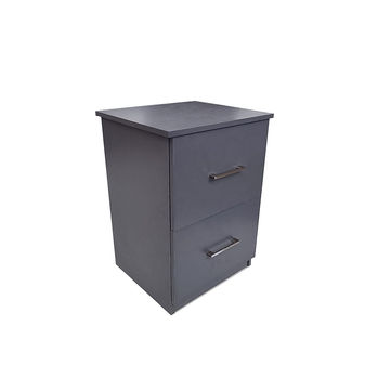 Cambridge 2 Drawer Pedestal - Storm Grey