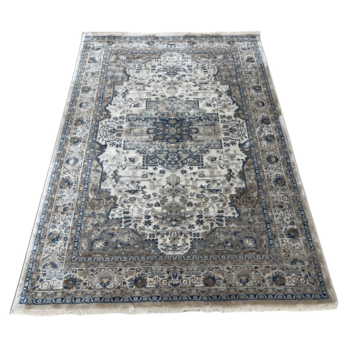Beige Persian Design 230 x 160cm Machine Made Rug