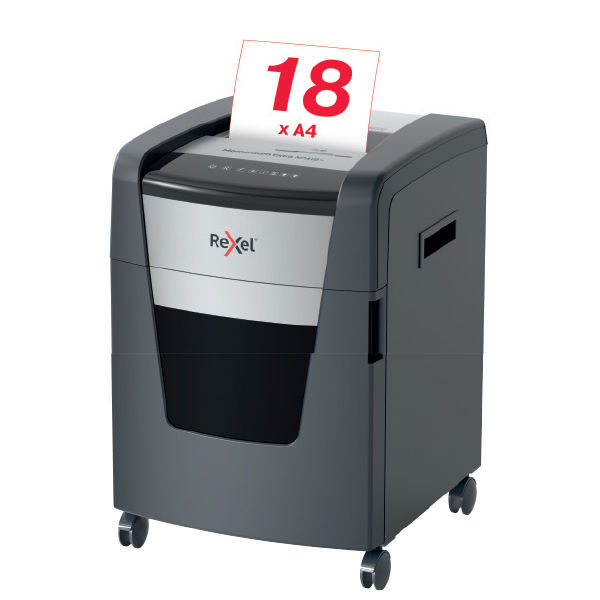 Rexel Momentum Extra XP418 Jam-free Cross Cut Paper P4 Shredder