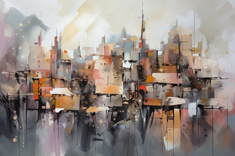 Canvas Wall Art - Abstract Composition Captures Dreamlike  - A1275 - [120 x 80 cm]
