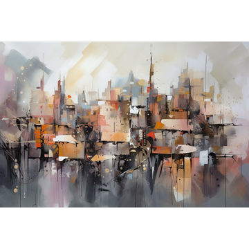Canvas Wall Art - Abstract Composition Captures Dreamlike  - A1275 - [120 x 80 cm]