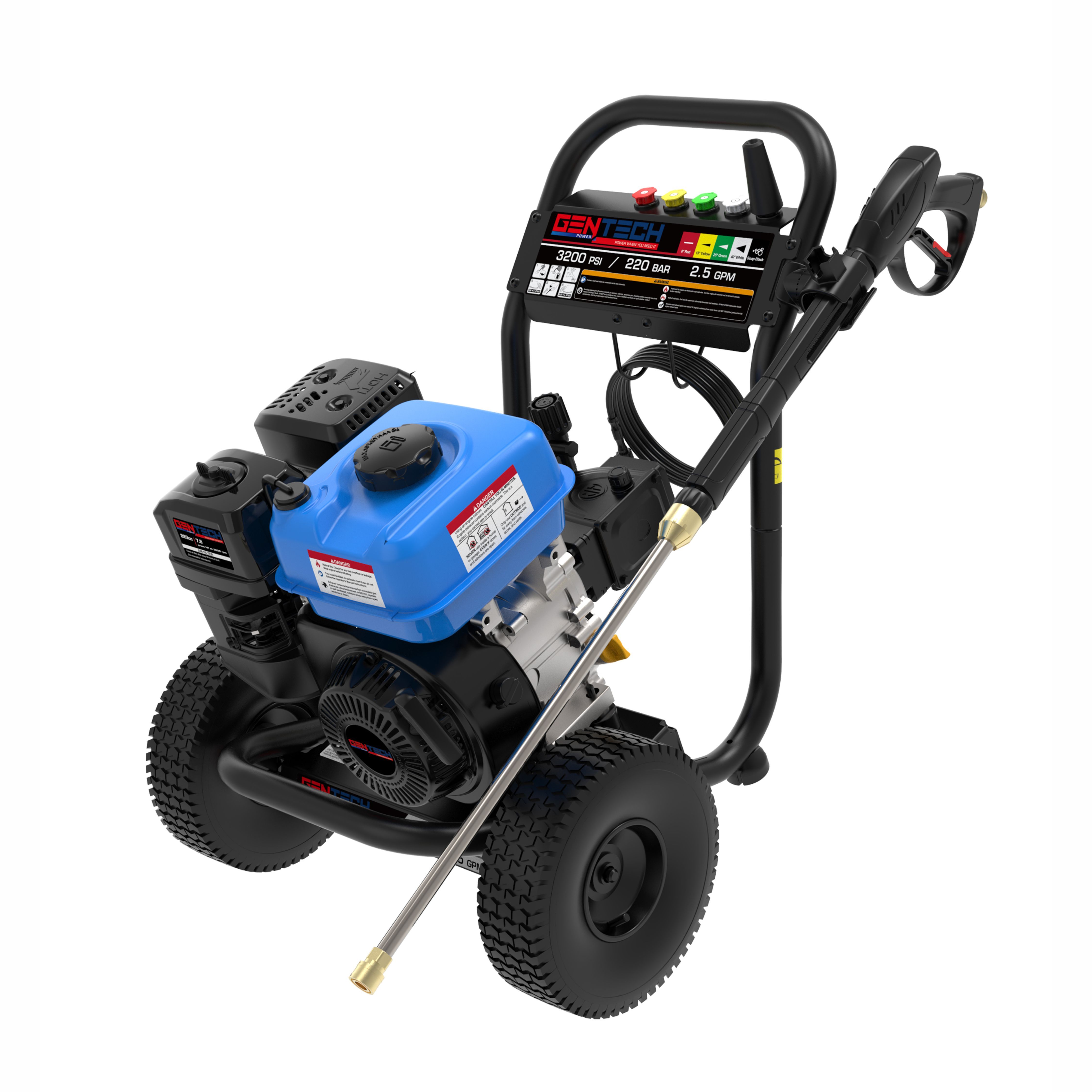 GENTECH POWER 3200PSI / 220 BAR DIY PETROL PRESSURE WASHER