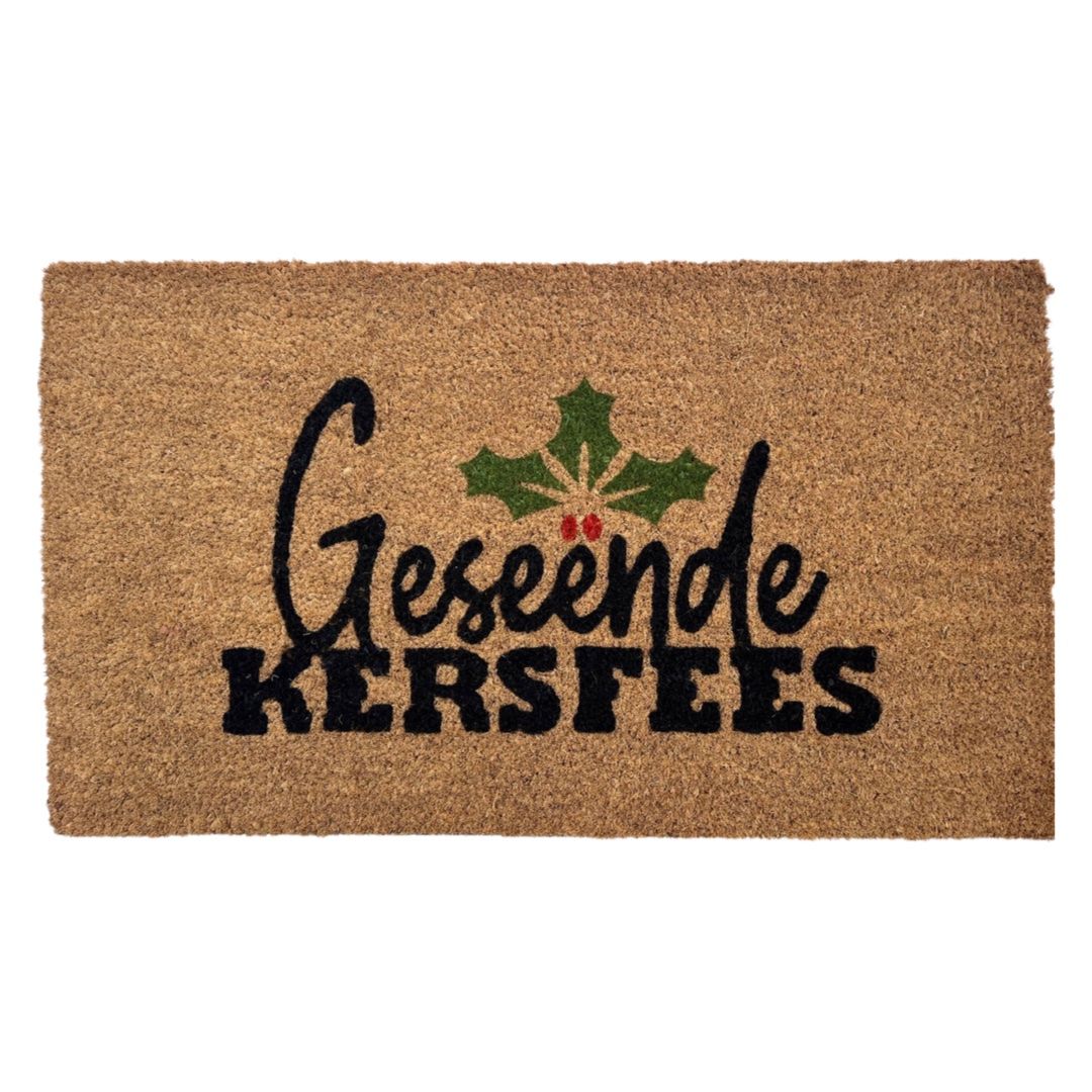 Matnifique Coir Design Doormat - Kersfees 700 x 400 x 14mm