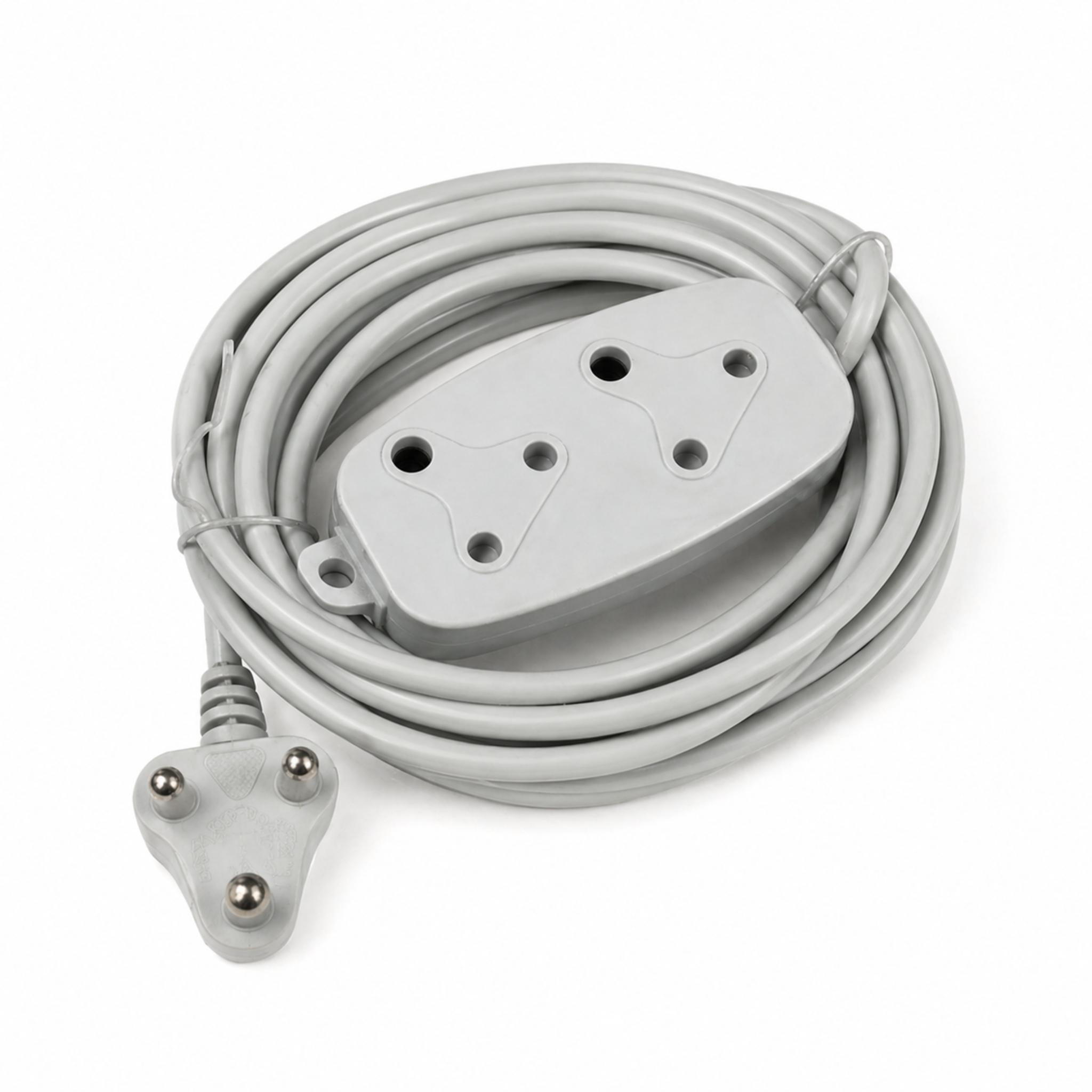 Electrosense Side by Side 10A 20m Extension Cord White