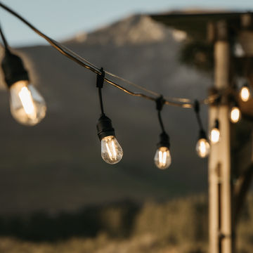 Stellar Lighting 20m 40 LED Festoon Vintage Drop String Lights Outdoor