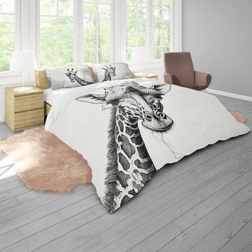 Giraffe Unraveling by Nathan Pieterse Duvet Cover Set Double