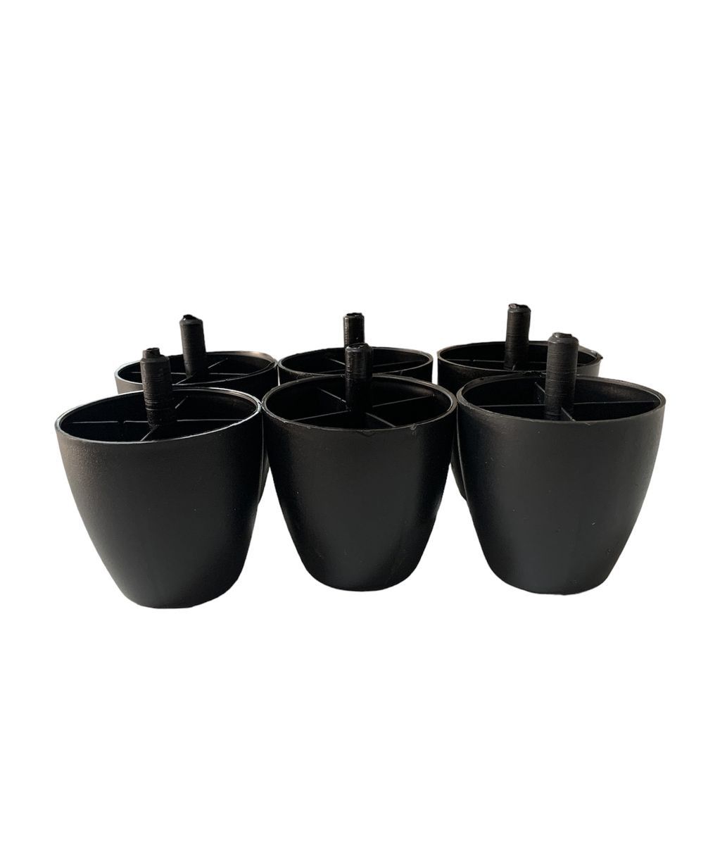 Bed and Couch Leg Stands /Glides - 6 Pack ( Small )