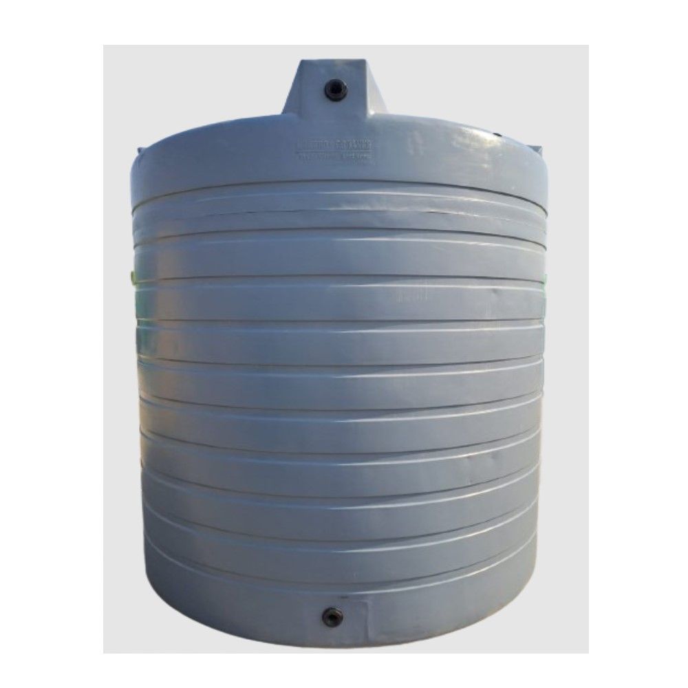 10 000L Vertical Dark Grey Water Tank 10300L Max Storage Capacity Makoro