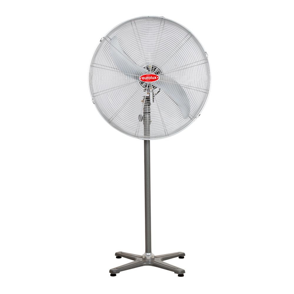 Eurolux Hurricane Standing Fan 2 Blades Silver