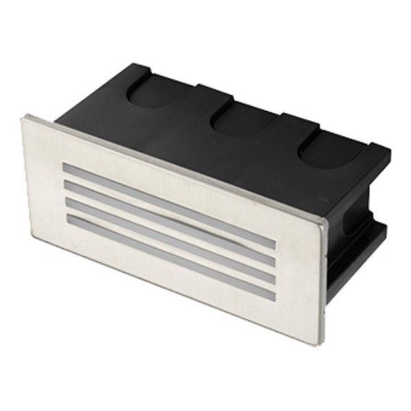 230VAC Cool White LED Recessed Wall Light IP65 123 x 53