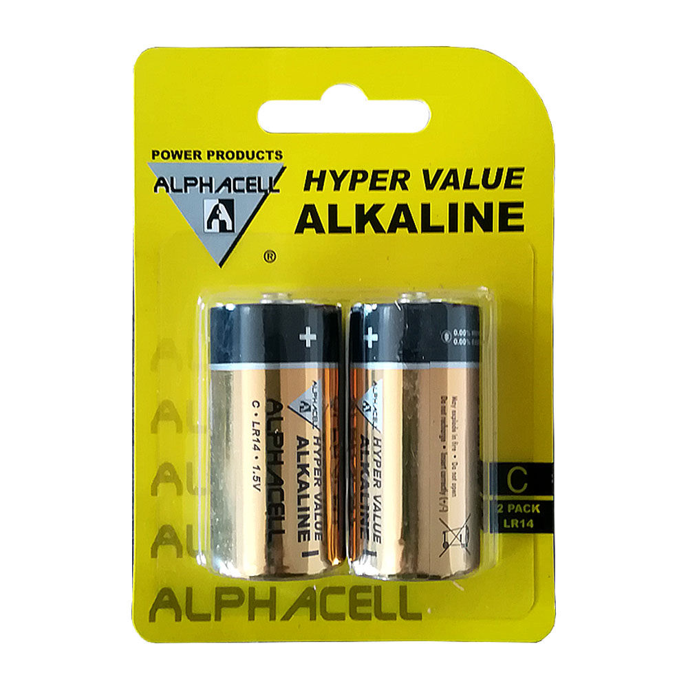 Alkaline HYPERVALUE C 2pc Carded