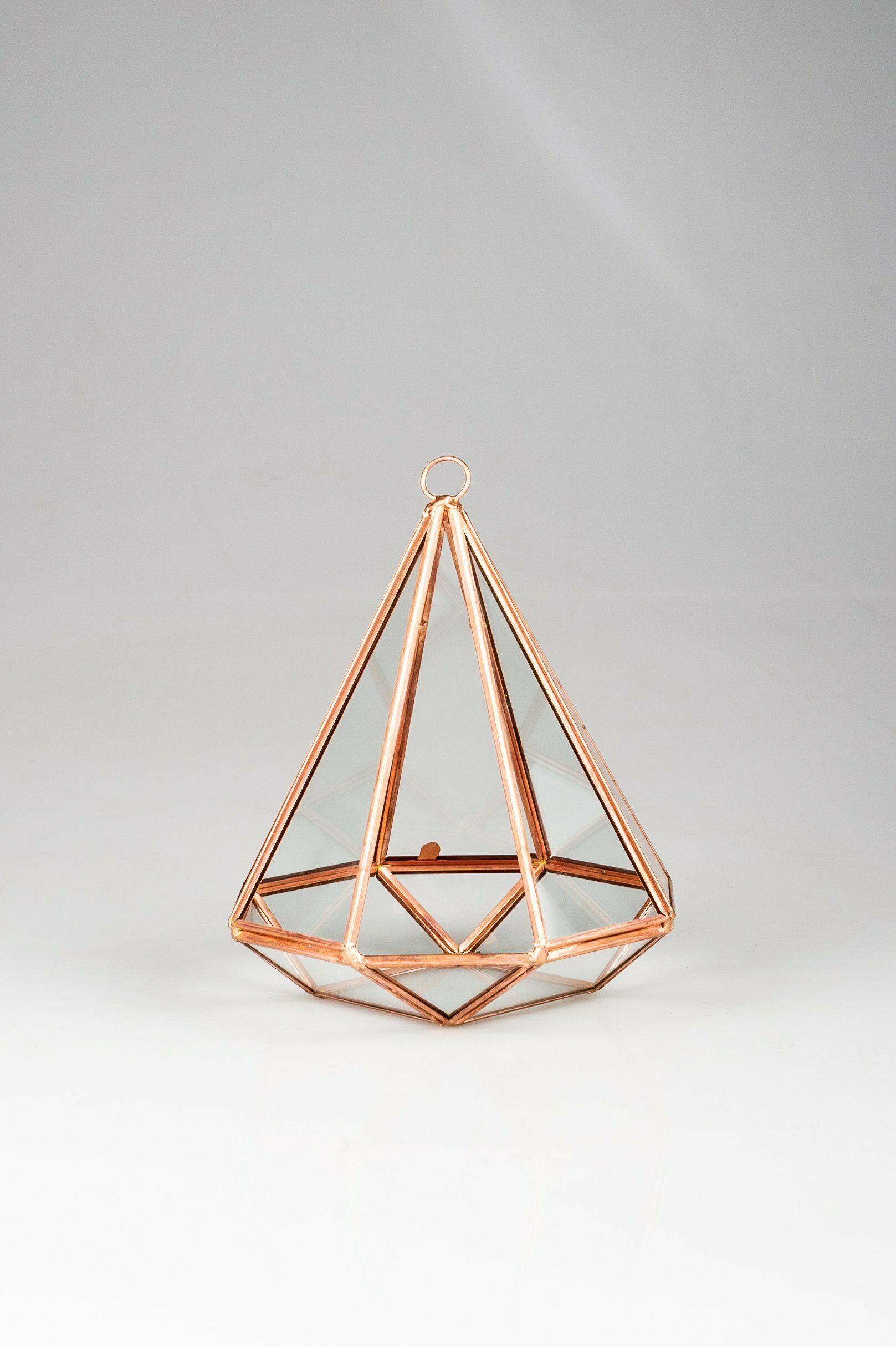 PYRAMID 13.5CMX13.5CMX15CM ROSE GOLD